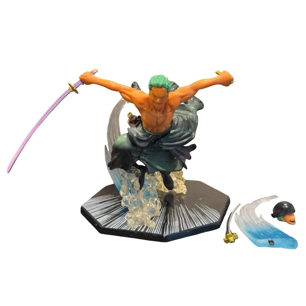 Anime One Piece Roronoa Zoro PVC Action Figure Statue Doll Collection READ